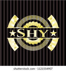 Shy gold emblem