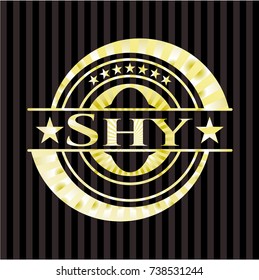 Shy golden emblem
