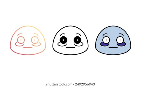 Diseño de icono tímido con fondo blanco ilustración de stock