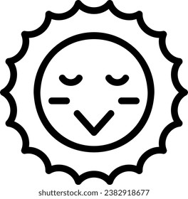 shy line icon illustration vector