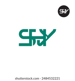 SHY Logo Letter Monogram Design