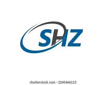 SHZ letter creative modern elegant swoosh logo design
