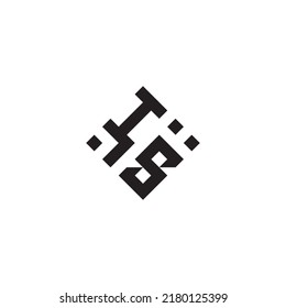 logotipo de concepto geométrico abstracto SI en diseño profesional de alta calidad que será mejor para el estilo de la calle