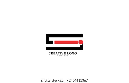 SI IS Abstract initial monogram letter alphabet logo design