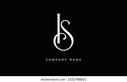 SI, IS Abstract Letters Logo Monogram