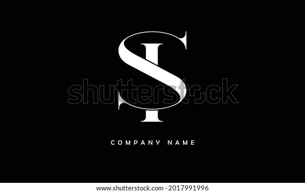 Si Alphabets Letters Logo Monogram Stock Vector (Royalty Free ...