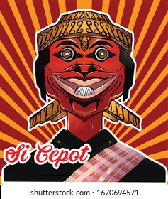 Si Cepot, traditional Sundanese puppetry  character. svg