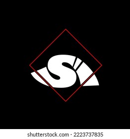 SI company name initial letters icon. SI monogram.