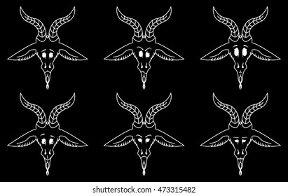 The Si gil of Baphomet. Baphomet emotions smiles