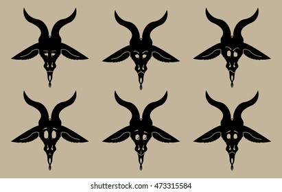 The Si gil of Baphomet. Baphomet emotions smiles
