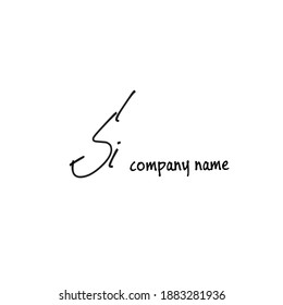 Si handwritten logo for identity