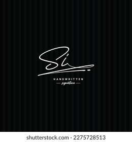 SI Handwritten Signature logo - Vector Logo Template for Beauty, Fashion and Photography Business