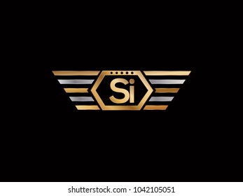 SI Hexagon Shape Letter design