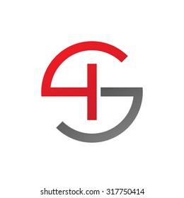 IS SI initial company circle S logo red