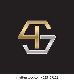 IS SI initial logo, hexagon S shape logo