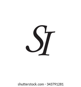 SI initial monogram logo