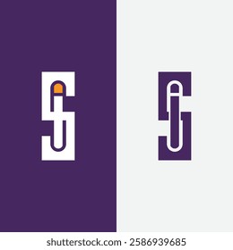 SI - initials or logo. I and S monogram. Logotype. Vector design element or icon.
