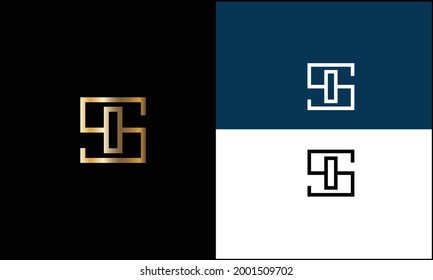 SI,IS Abstrakte Buchstaben Logo MONOGRAN