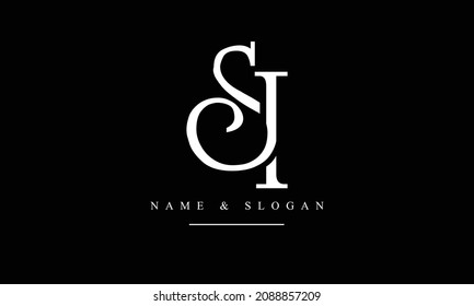 SI, IS, S, I abstract letters logo monogram