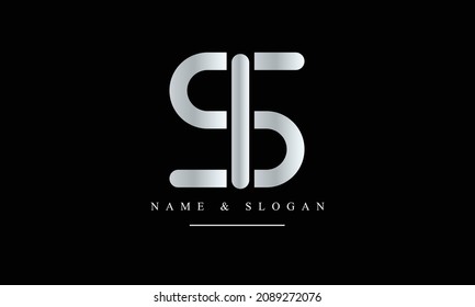 SI,  IS, S, I abstract letters logo monogram