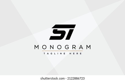 SI Letter Initial Logo Design Template Vector Illustration