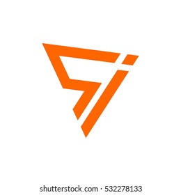 si letter vector logo