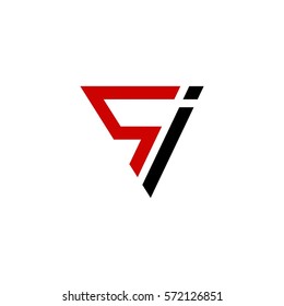 si letter vector logo