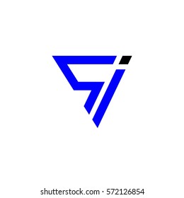 si letter vector logo