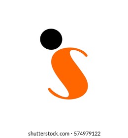 si letter vector logo