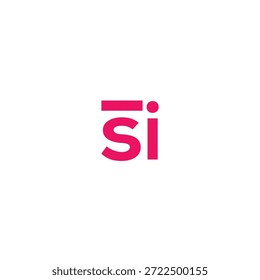 Tecnología de Vector de ilusión de icono de diseño de línea SI