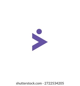 Ilusión de Vector de tecnología de icono de logotipo de línea SI