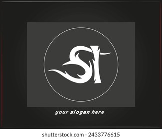  SI logo.SI abstract.SI latter vector Design.SI Monogram logo design .company logo
