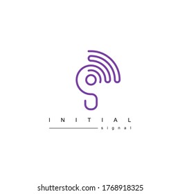 SI logo in communication style industry.