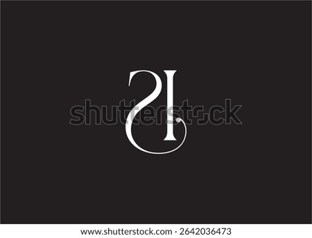 SI Logo Design Creative and Modern Logo Design