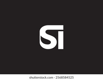 SI Logo Design Template Vector Graphic Branding Element.
