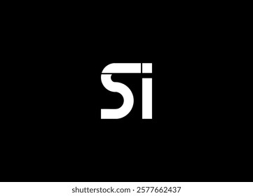 SI Logo Design Template Vector Graphic Branding Element.
