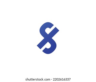 SI IS logo design vector template