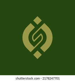 logotipo IS o SI. Logo de la hoja S. Logo de SJ o JS