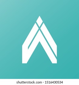SI monogram letter mark logo design vector