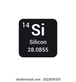 Si silicon chemical element periodic table