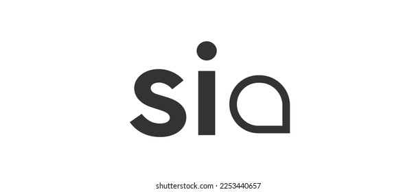 Sia coin cryptocurrency SC Token, Cryptocurrency logo on isolated background with text.