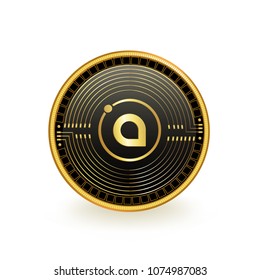 Sia Cryptocurrency Coin Isolated