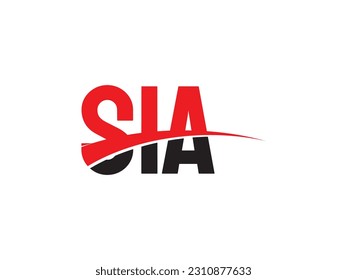 SIA Letter Initial Logo Design Vector Illustration