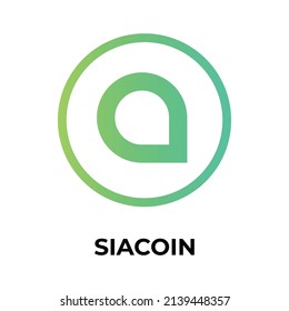 Siacoin Cryptocurrency icon. SC coin symbol. Cryptocurrency vector icon. Flat Vector illustration - Vector