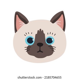 siamese cat head face icon