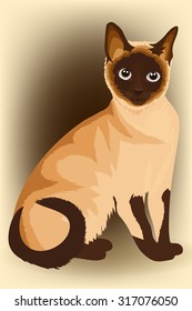 Siamese Cat Vector