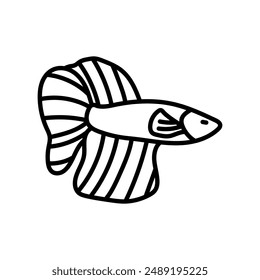 Siamese Outline Icon, Vector illustration