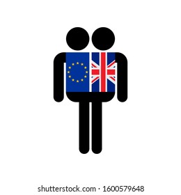 Siamese twins Icon vector. Simple flat icon