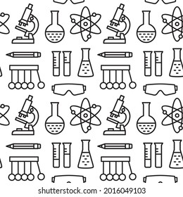 siamless pattern on the school education theme