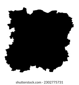 Siauliai county map, administrative division of Lithuania. Vector illustration.